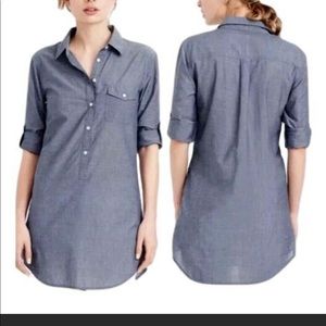 J. Crew Chambray Tunic sz M